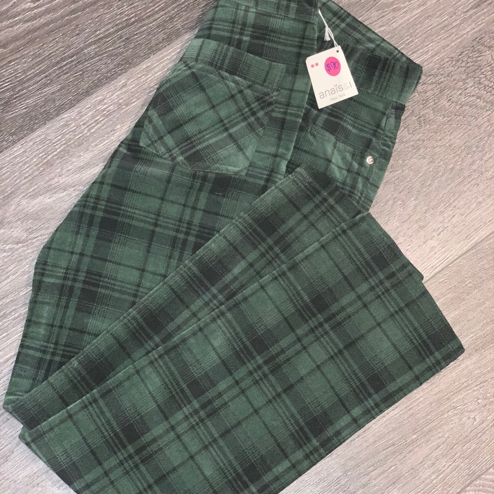 Green Plaid Pant